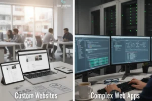 Core Services to Expect: Custom Websites vs. Complex Web Apps