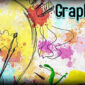 Colorful illustration of a lightbulb sketched over a vibrant splash background with design elements, paint strokes, and the text ‘Graphics Design’ on the right. Urban Dive Marketing logo in the top-left corner. graphic design course in Mirpur