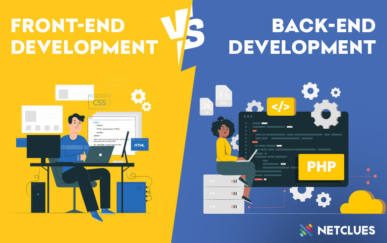 Front-end and back-end development