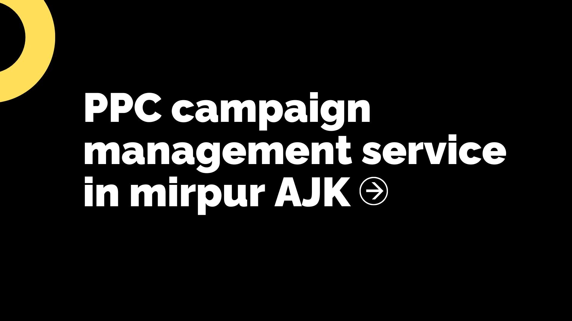 PPC campaign management service