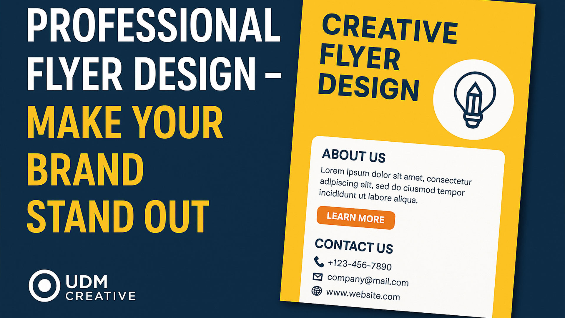 Professional Flyer Design – Make Your Brand Stand Out