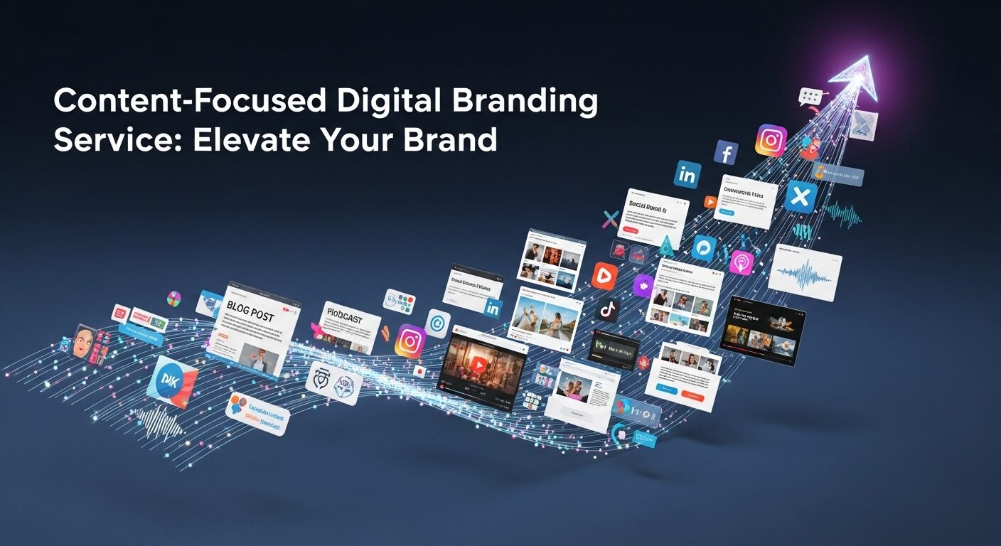 content-focused digital branding service