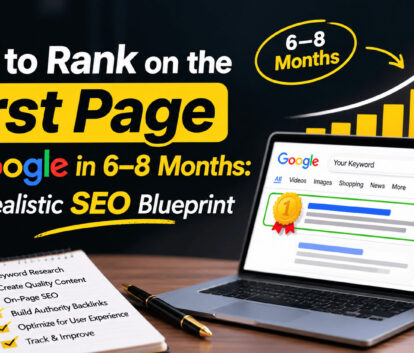 How to Rank on the First Page of Google in 6–8 Months A Realistic SEO Blueprint